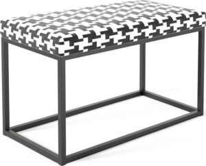 Eka Čalouněná lavice s kovovým rámem 80 x 40 cm - Vzor