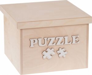 FK Dřevěný box na hračky - Puzzle velký