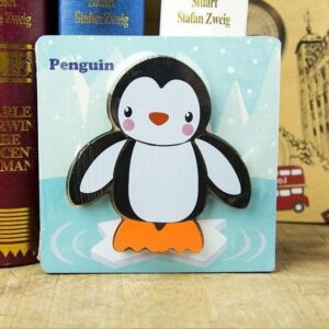 4L Dřevěné puzzle pro nejmenší - tučňák