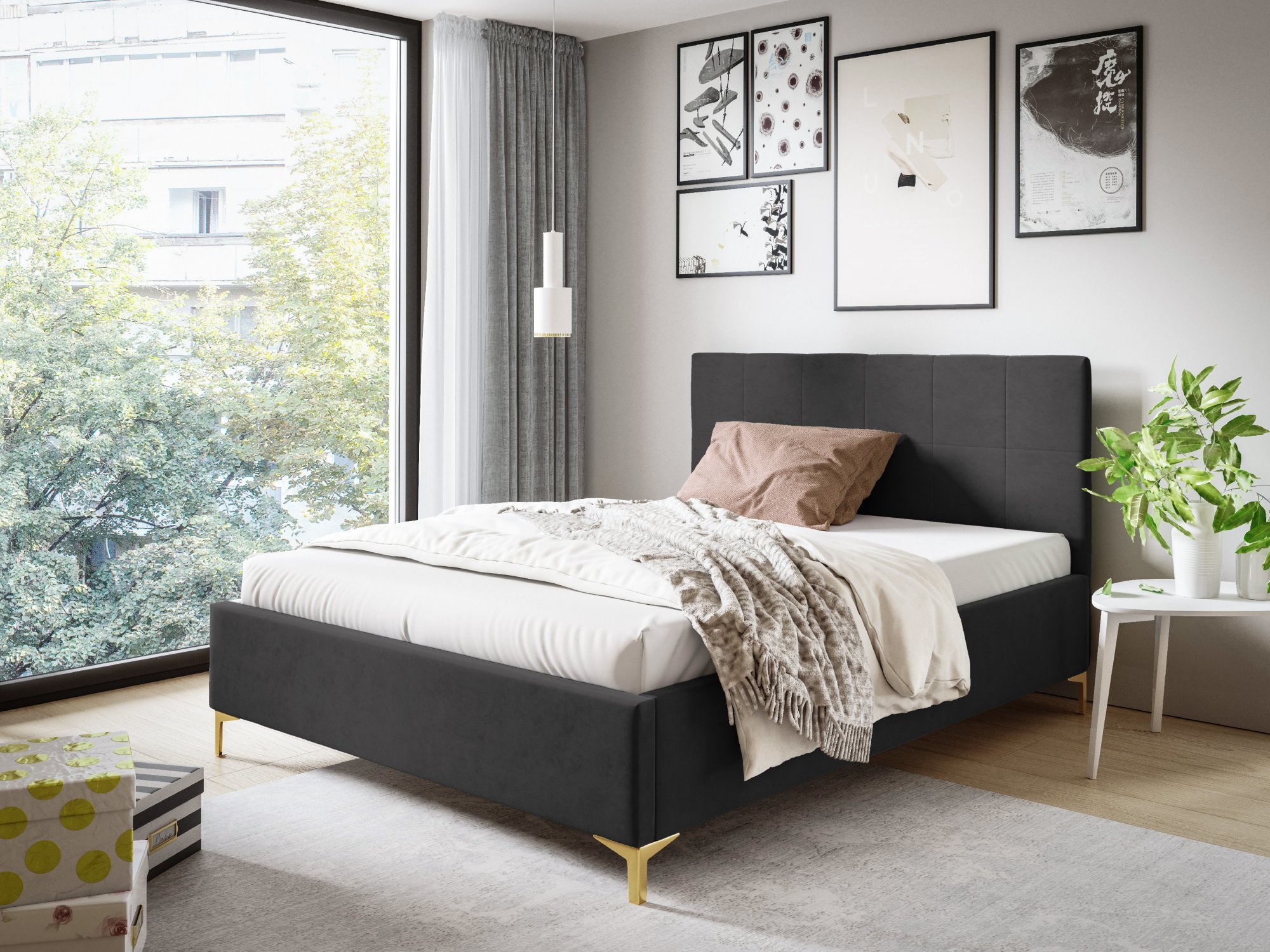 Eka Čalouněná postel SMART+ 160x200 cm