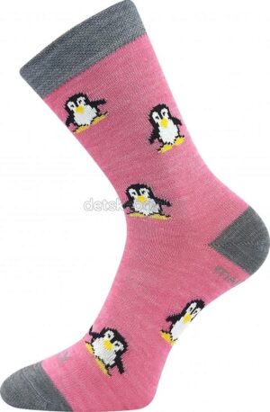 Ponožky VoXX Penguinik růžová Velikost: 25-29